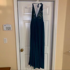 Long Teal Dress